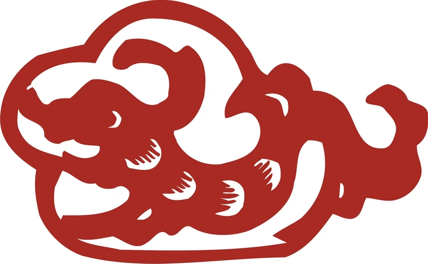 中国风中式传统喜庆民俗人物动物窗花剪纸插画边框AI矢量PNG素材【363】